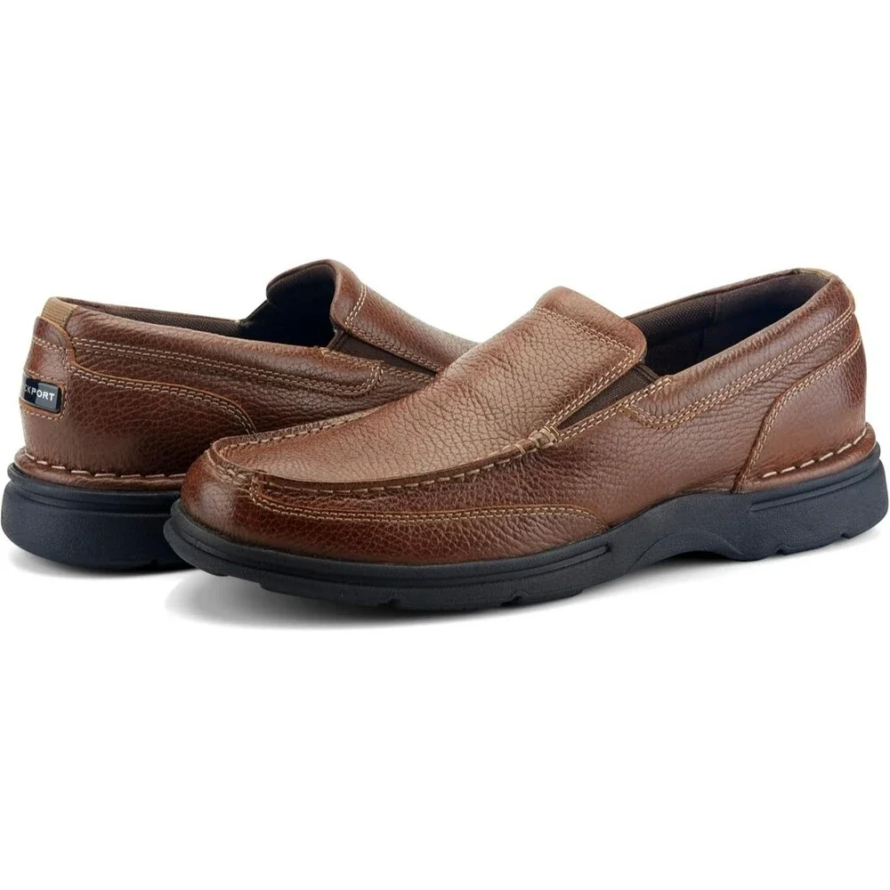 Rockport Men's Eureka Plus Slip on Loafers Size 8.5 Bridle Casual Closed Toe